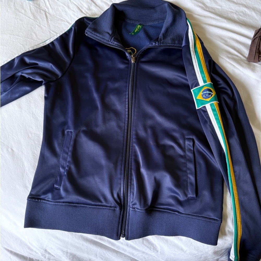 Vintage Y2K Brazil  Sporty Track Jacket